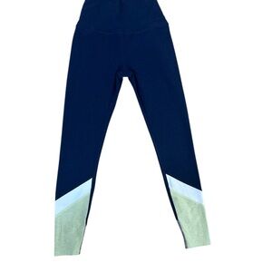Peloton Blue Color-Blocked Leggings